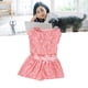 thumbnail image 4 of Vestido para Perros Ropa para Cachorros Cuello Redondo sin Mangas Suave Ligero Elegante Vestido para Cachorros para Fiesta Diaria Sesión de Fotos Rosa ANGGREK  Otros, 4 of 8