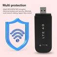 thumbnail image 5 of Riousery 4G Mobile WiFi Hotspot Mini LTE Portable Router, 150Mbps Download Speed, Up to 10 Connection Devices, LTE 4G USB Modem with WiFi Hotspot, Black, 5.12 inches / 13.0 cm, 5 of 9