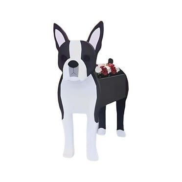 BGZLEU Dog Planters for Outdoor Plants, PVC Dog Planter for Garden Decoration, Storage Container Dog Planters for Outdoor Plants/Indoor, Dog Flower Pot for Home Decor(9.44*6.37*13.38in)