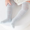 thumbnail image 3 of FAIWAD Baby Girls Boys Cotton Tights Ruffle Thin Hollowed Footed Socks Toddlers Comfy Stretchy Long Socks, 3 of 5