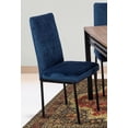 thumbnail image 2 of Comedor Troya 6 Azul Sillas Tubulares y Cubierta de Tablero Veteado MOBILKRAFT Modelo Troya 6 Tablero, Estilo Clasico en Color Azul y Negro, 2 of 3