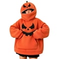 thumbnail image 3 of Likimi Halloween Womens Hoodies With Pocket Long Sleeve Hallowmas Pumpkin Print Hooded Sweatshirt For Women Party Elegant Pullover Tops Size L, 3 of 6