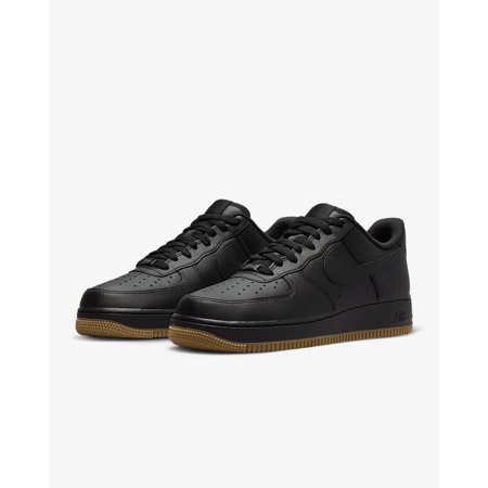 Nike Air Force 1 Low '07 DZ4404-001 Men's Black/Gum Leather Sneakers Shoes JC216 (12)