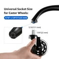 thumbnail image 3 of Base para silla de oficina MASTERY MART de 70 cm, metal resistente, 3 of 5