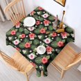 thumbnail image 2 of Pioneer Flower Floral Print Pattern Square Tablecloth, Waterproof Wipeable Spillproof Washable Table Cover for Home Kitchen Party Decor, 42"x42", 2 of 6