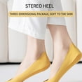 thumbnail image 5 of Hehanda 6 Pairs Low Cut No Show Socks, Invisible Ice Silk Socks for Womens Sock, Pure Cotton, Non-Slip, 5 of 6