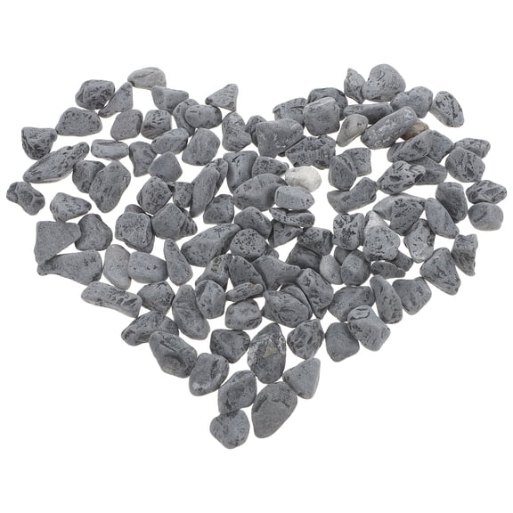 Zehuanyu  Gravel for Aquarium Fish Rocks Simple Belt Tank Container Black