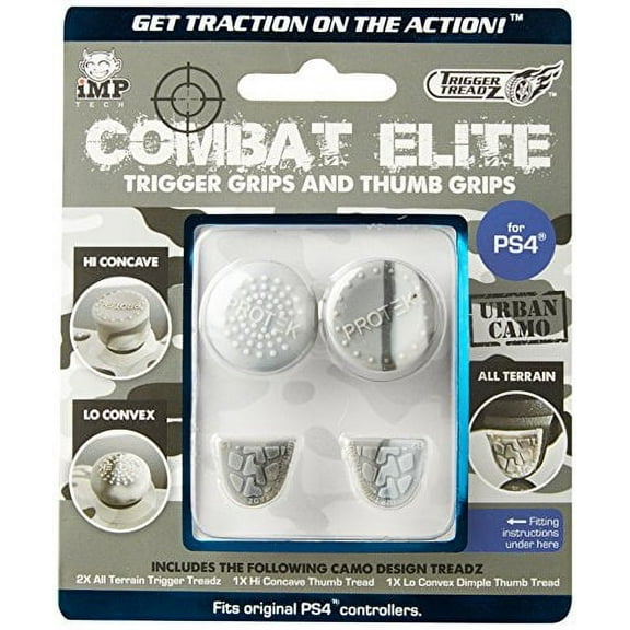 Snakebyte Trigger Treadz Combat Elite Thumb & Trigger Grips Pack - Urban Camo - PS4