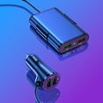 thumbnail image 5 of Cargador de coche QC3.0 carga rápida 4USB luz indicadora adaptador de cargador de encendedor de cigarrillos para coche SUV camión de 12V-24V, 5 of 5