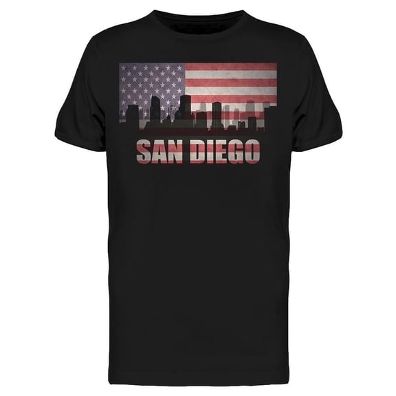 San Diego U S A Flag City Tee Men's -Image by Shutterstock