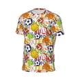 thumbnail image 6 of Wukai Balls Print Men's Short-Sleeved Mesh T-Shirt,Quick-Dry Short Sleeve Workout T-Shirt-6X-Large, 6 of 8
