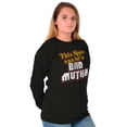 thumbnail image 5 of Retro This Mom Can Be A Bad Mutha Women's Long Sleeve T Shirt Brisco Brands L, 5 of 6