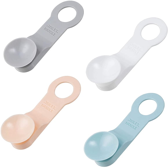 Toilet Cover Seat Lifter 4 Pack Colorful Mix,Toilet Seat Cover Lifter Reusable Washable Toilet Seat Handle Lifter with Suction Cup - Avoid Touching Toilet Seat - Cleaner & Healthier