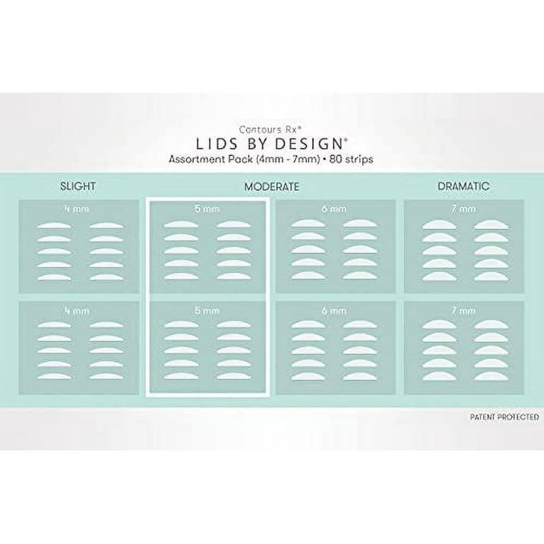 Contours Rx Lids by Design Eyelid Lift Strips - (3mm) Eye Lift without –  TweezerCo