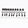 thumbnail image 3 of lionlar 10Pcs DC-022 5.5 x 2.1mm DC Female Power Socket Outlet Connector Panel & Cap, 3 of 8