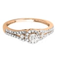 thumbnail image 3 of 0.50 Carat (ctw) 14k Gold Round Cut Diamond Ladies Engagement Halo Style Bridal Ring 1/2 CT, 3 of 6