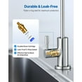 thumbnail image 5 of Stainless Steel Lead-Free High Arc Reverse Osmosis Faucet with Solid Brass Valve, Brushed Nickel Filtered Water Faucet for Kitchen Sink, Bar Counter & Cafe Shop, 5 of 11