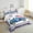 Blue, variant on American Flag Comforter Set Queen Size Gift,Wooden Planks Painted as USA Flag Patriotic Country Style,Room Decorative Quilt Set,Ultra Soft