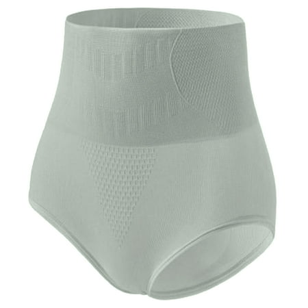 

harmtty Panties Breathable Cotton Waist Trainer Slimming Underpant for Women Green M