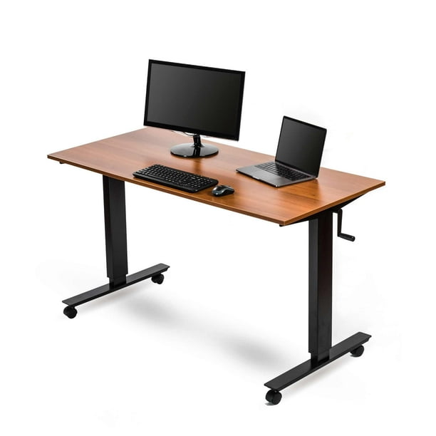 Stand Up Desk Store Crank Adjustable Height Rolling Standing Desk