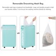 thumbnail image 5 of Lifesela X-Large Rolling Laundry Hamper, 27" Tall Slim Laundry Basket with Mesh Liner, Collapsible Dirty Clothes Hamper with Handle, Corner Laundry Bin Laundry Cart with Wheels (Light Blue), 5 of 7