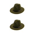 thumbnail image 1 of maskred Stylish And Portable Hats For Outdoor Enthusiasts Wide Application Trilby Hats Olive 2Set, 1 of 6