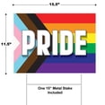 thumbnail image 2 of Beistle, Plastic Pride Flag Yard Sign 11.5" x 15.5", 2 of 4