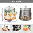 thumbnail image 2 of Yayeee Ashtray with Lid for Cigarette Smokeless Stainless Steel Home Ash Holder, Mid Century Glasses, 2 of 7