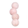 thumbnail image 4 of Quartz 4Pcs Rose Quartz  Balls 0.8in Diameter Clear Negative Energy Healing  Ball For Decoration Meditation DIY, 4 of 8