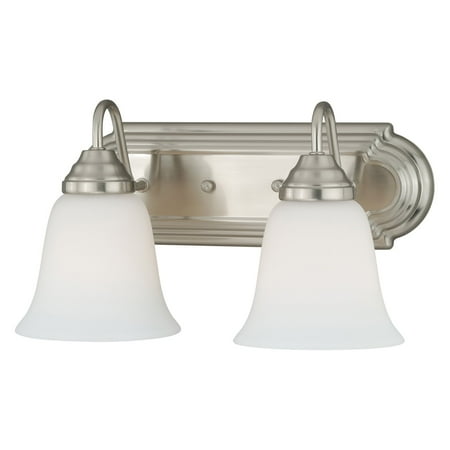 Series 2 Light Vanity - Vaxcel Lighting 708 Series W013 2 Light Bathroom Vanity Light