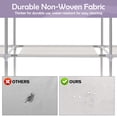 thumbnail image 5 of Homely-Hub Portable Closet Storage Organizer Clothes Wardrobe Dustproof Non-woven Fabric, Silver Gray, 5 of 12