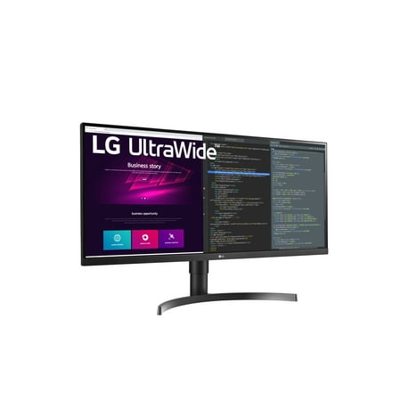 LG - 34” IPS LED UltraWide WQHD Monitor with FreeSync and HDR 10 - Black