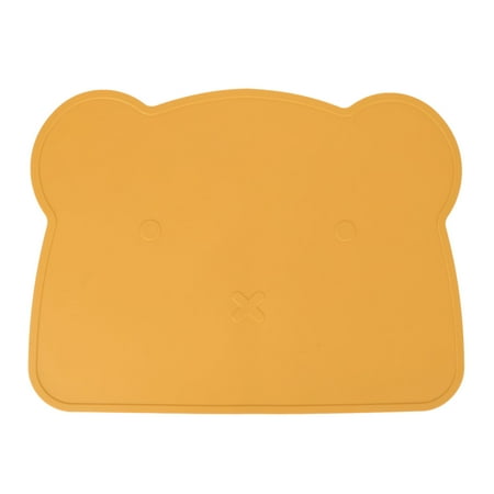 

Silicone Placemat Thicken Heat Insulation Silicone Bear Placemat For Hotel Yellow