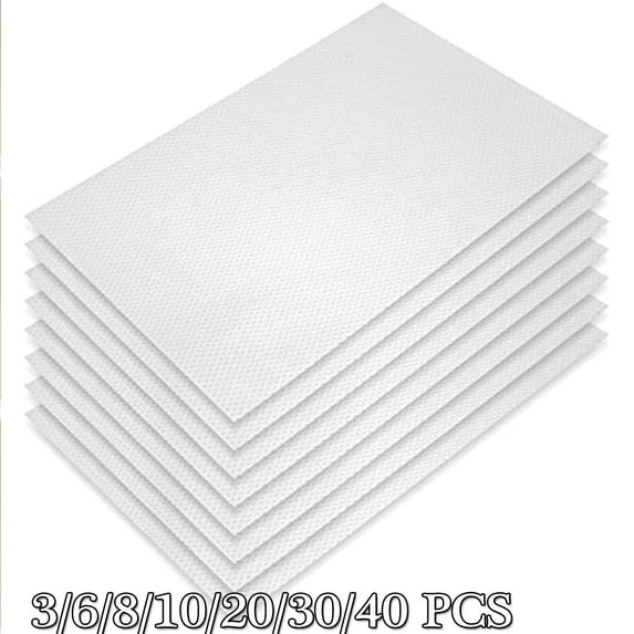 Shelf Mats Refrigerator Liners, Refrigerator Pads Can Be Cut Fridge Mats Drawer Table Placemats for Home/Kitchen – Clear, 11.4 X 17.7 Inch