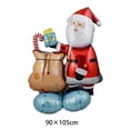 thumbnail image 4 of Globos navideños de Papá Noel, muñeco de nieve, alce, árbol de Navidad, decoraciones inflables para fiestas navideñas, decoración para fiestas en el hogar, 4 of 5
