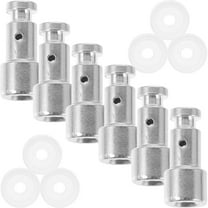 WEUVEB 6Sets Pressure Cooker Float Valve with Silicone Gasket High Temperature Resistant