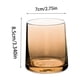 thumbnail image 3 of Juego de vasos de whisky de vidrio de 4 tazas transparentes de té con leche de 8,5 oz para casa, desayuno, cócteles - opciones multicolor, gris y oro rosa, 3 of 6