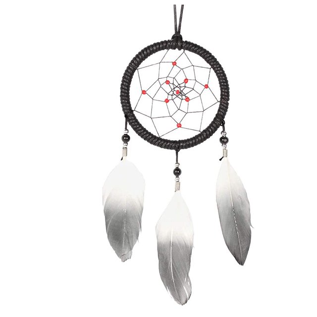 Uds. Atrapasueños hecho a mano con plumas para coche/adorno decorativo colgante de pared
