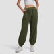 thumbnail image 3 of Gibobby Pantalones para mujer para el frío Otoño e Invierno de las mujeres de Color sólido de moda con bolsillos de felpa Casual pantalones sueltos relajantes(Verde,G), 3 of 4