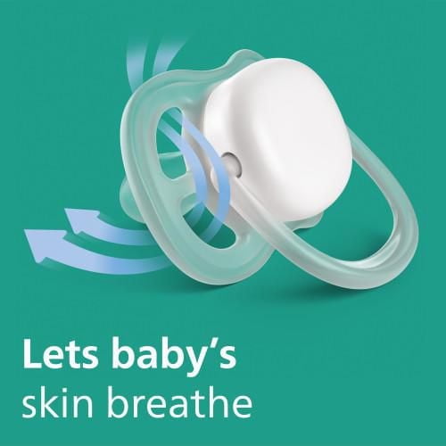 Philips Avent Ultra Air Pacifier 0-6m, smiling star / owl, 2 pack, SCF376/18, Avent Ultra Air Pacifier 0-6m smiling star/owl 2pk