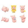 thumbnail image 2 of Dserhfy Mini Pig Figurines Cartoon Miniature Pig Toy Cute Piglet Cake Toppers for Home Office Desk Birthday Party Decoration, 2 of 8