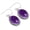 Amethyst, variant on Natural Smithsonite Women Jewelry 925 Sterling Silver Earring