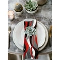 thumbnail image 3 of Red Stripe Cloth Napkins Washable Set of 2, Grey White Ombre Geometric Modern Abstract Reusable Dinner Table Napkins Cloth Bulk for Weddings Kitchen Restaurants Hotel Events Parties 20 x 20 Inch, 3 of 9
