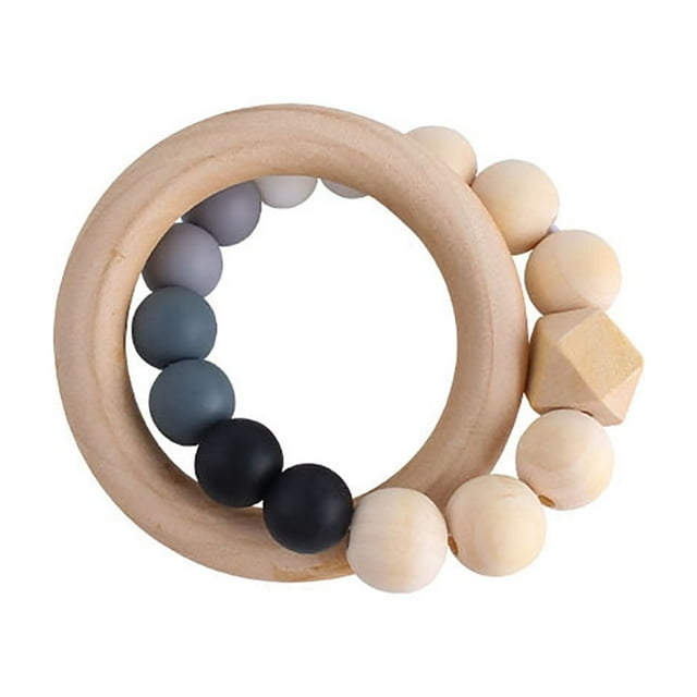 Chew Silicone Teether Beads Candy Silicone Crib Accessories Teething Beads Chain Baby Rattle Diy Crafts for Girls Diy Crafts for Adults Photography Diy Crafts for Adults Bulk Diy Crafts for Adults