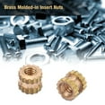 thumbnail image 5 of M2 Brass Cylinder Knurled Round Molded in Insert Embedded Nuts (M2*4*3.5; 100pcs), 5 of 5