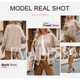 thumbnail image 6 of Casual Jacket for Women Lightweight Womens Spring Outfits Cute Floral Bomber Jackets Short Summer Outerwear for Womens Trendy   Stand Collar Long Sleeve Zip Up Top Work Clothes, 6 of 6