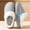 Gray, variant on Unisex Arch Support Slippers for Women & Men,Platform Warm Furry Cozy Memory Foam House Slippers Couple,Family