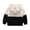 White, variant on Odeerbi Children's Baby Boys Girls Hooded Sweater Color Matching Cute Warm Plush Baby Jacket Pullover