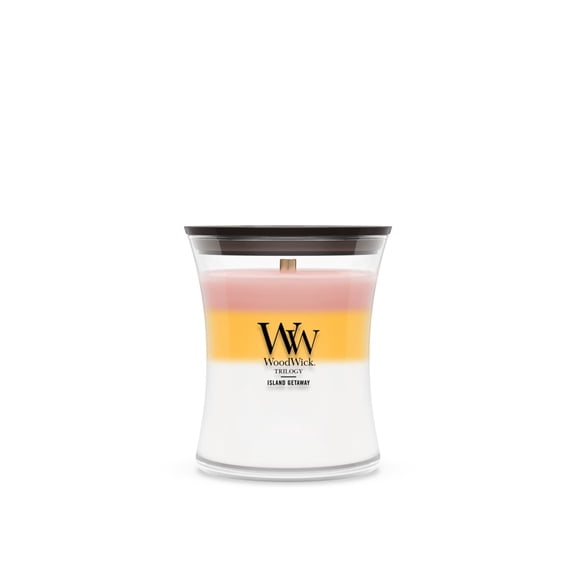 WoodWick Island Getaway Medium Hourglass Trilogy Candle