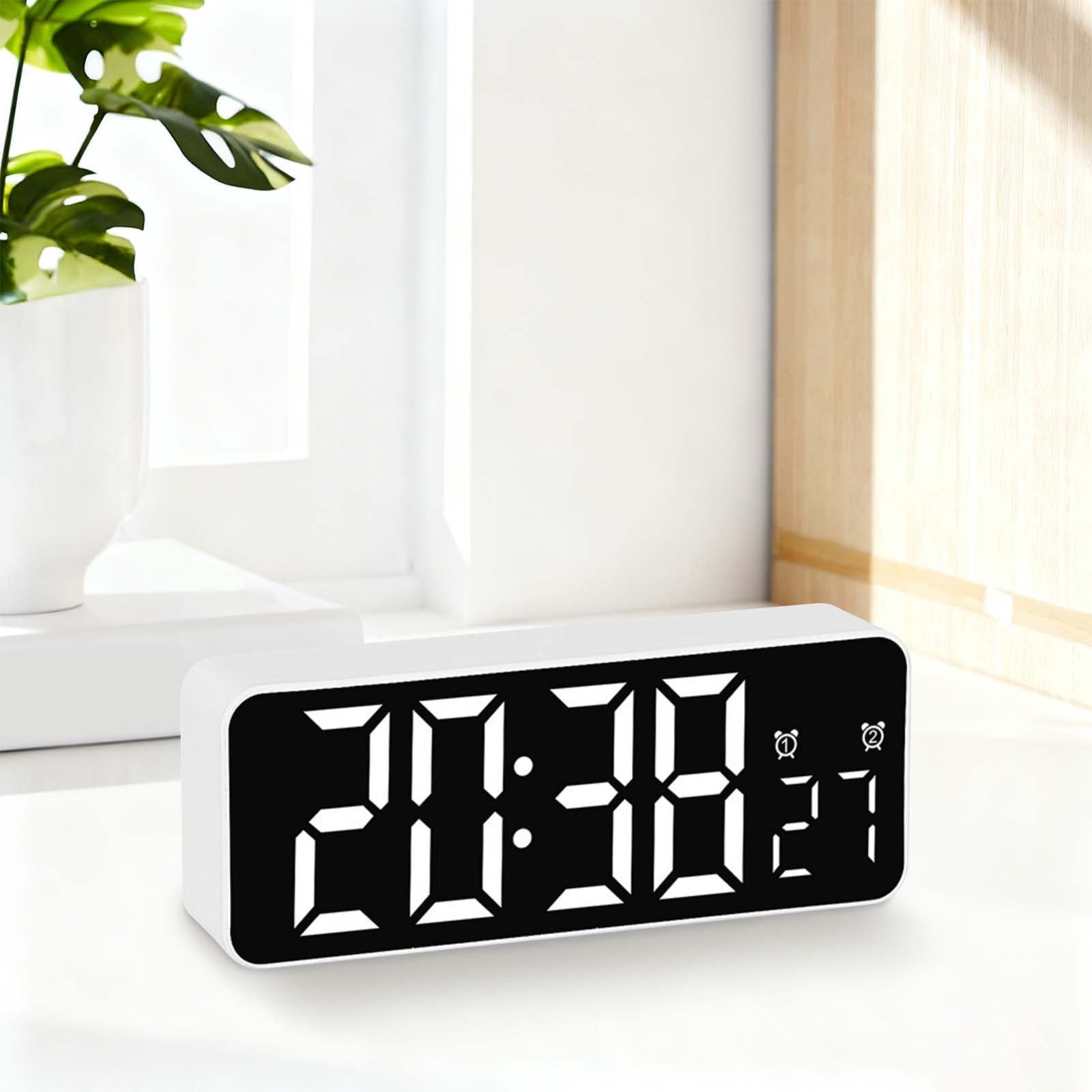 Homesteed LED Digital Alarm Clock Large Display Silent Bedside Clock Auto Dimmer Dual Alarms Snooze photo Homesteed LED Digital Alarm Clock Large Display Silent Bedside Clock Auto Dimmer Dual Alarms Snooze